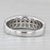 1.31ctw Diamond Ring 14k White Gold Size 8 Wedding Anniversary Band For Sale - Image 4 of 8