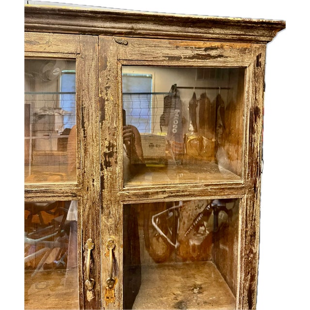Asian Antique Vintage Colonial Cabinet For Sale - Image 3 of 7