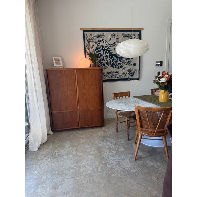 alderslyst Mobelfabrik 1960s Laurits M Larsen Tambour Cabinet For Sale - Image 4 of 14