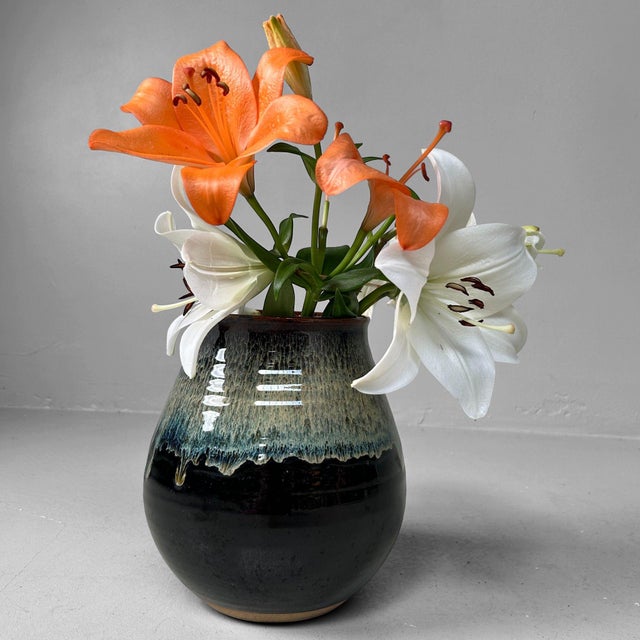 Japanese Ikebana Flower Vase Koishiwara-Yaki, 1970s For Sale - Image 9 of 14