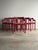 1960s Set of Six Vintage Red Lacquered Dining Armchairs, Attributed to Vico Magistretti For Sale - Image 5 of 18