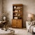 Vintage Hooker Furniture Oak Hutch Cabinet With Open Shelving, 20th Century For Sale - Image 15 of 15