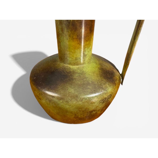 Bronze 1940s Gab, Table Lamp, Patinated Bronze For Sale - Image 8 of 11