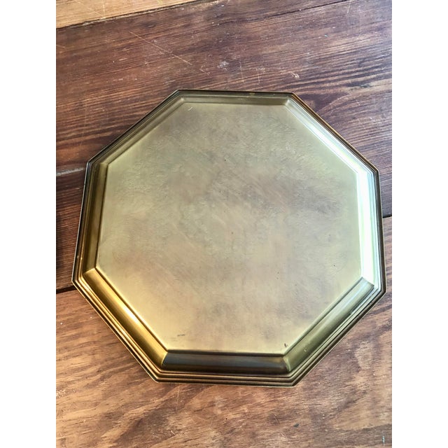 Brandt Brass Tray Side Table Faux Bamboo For Sale In Fayetteville, AR - Image 6 of 10