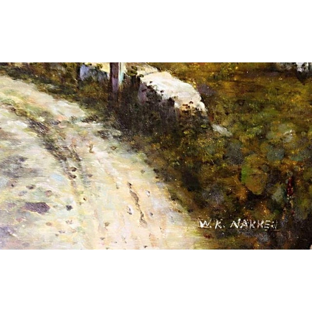 Absolutely precise work by the Dutch artist Willem Karl Nakken (The Hague, 09.04.1835 - Rijswijk 04.1.1926), oil on wood...