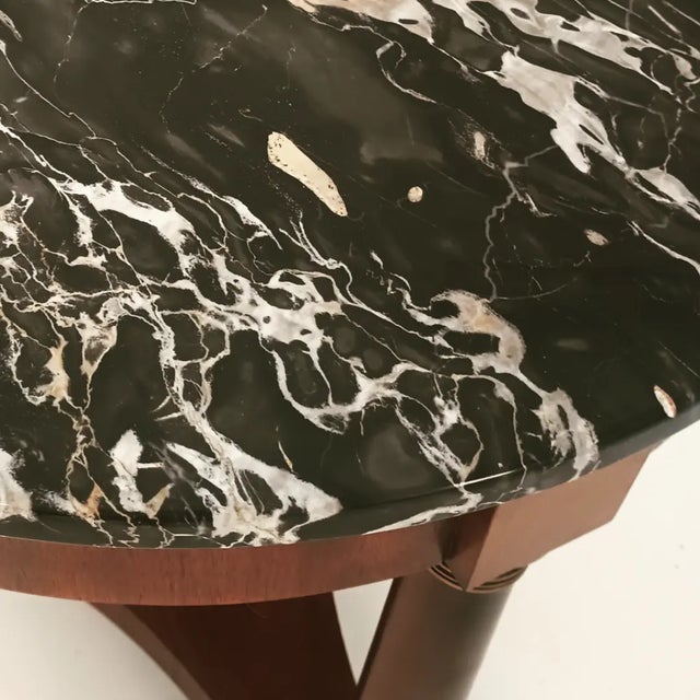 1980s Vintage Marble Side Table by Baker For Sale - Image 5 of 10