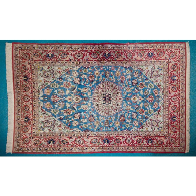Middle Eastern Hand-Knotted Tabriz Rug For Sale - Image 9 of 9