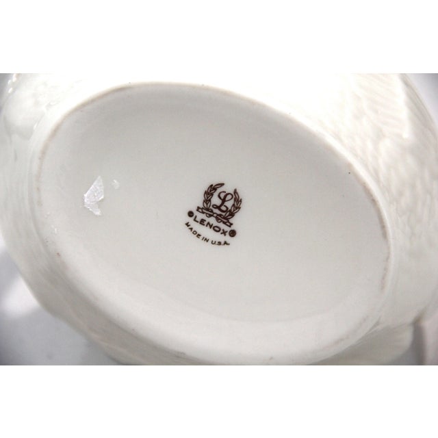 Traditional Vintage Lenox Double Swan Handle Candy Bowl For Sale - Image 3 of 3