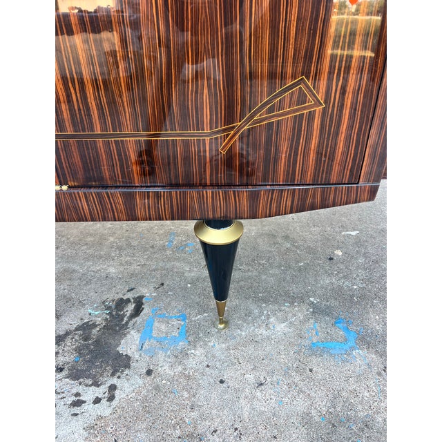 French Art Deco 1930's Macassar Ebony Sideboard For Sale - Image 4 of 12