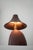 The earth lamp is a handcrafted table lamp in warm, burnt terracotta tones. its solid base, with subtle irregularities and...