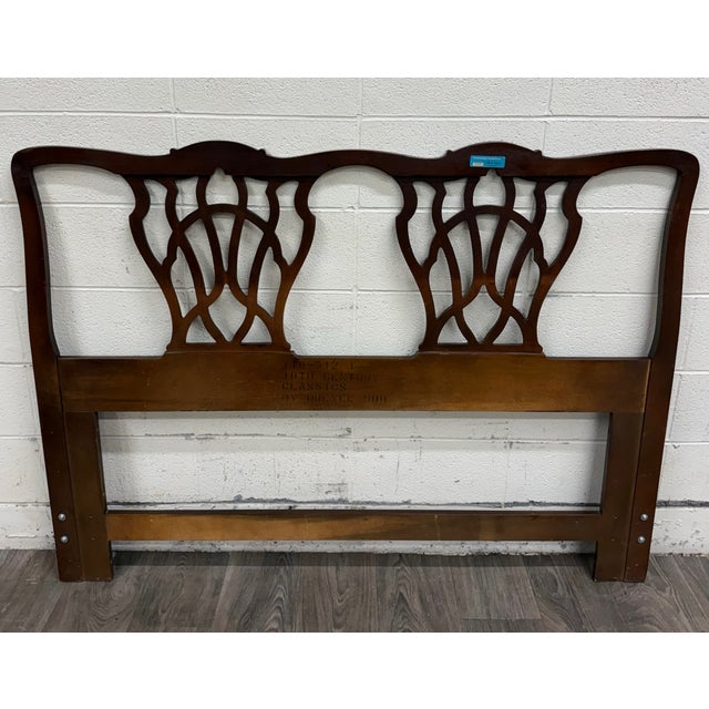 Vintage Queen Size Drexel Heritage 18th Century Classics Headboard For Sale - Image 11 of 11