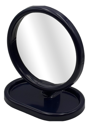 Italian Blue Plastic Table Mirror by Olaf Von Bohr for Gedy, 1970s