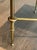 1940s Neoclassical style brass coffee table with black leather top Attributed to Maison Jansen For Sale - Image 10 of 12