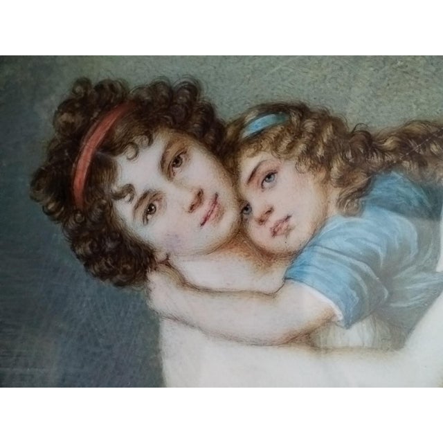 Antique Louis XVI French Miniature in Bronze After E. Vigee Lebrun for Belle Epoque, 1880 For Sale - Image 3 of 14