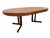 Mid-Century Danish Modern Round / Oval Teak Dining Table For Sale - Image 9 of 12