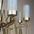 Large Mid-Century Italian Sculptural Chandelier in Brass and Glass, Italy, 1950s For Sale - Image 4 of 18