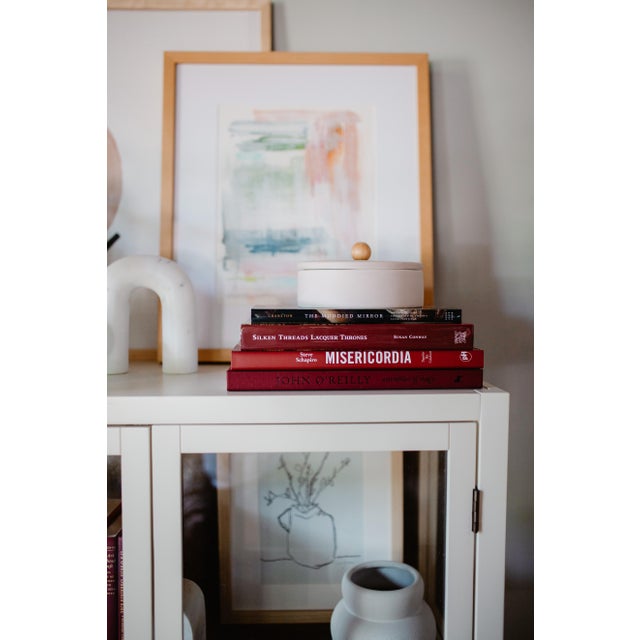 Modern Decorative Books - Bordeaux Coffee Table Stack - 4 Red Books For Sale - Image 3 of 3