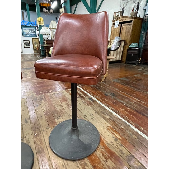 Mid 20th Century Mid-Century Swivel Bar Stools For Sale - Image 9 of 9