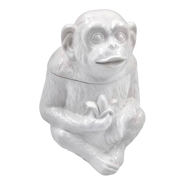 1970s Monkey Business, Fitz & Floyd, Discontinued, Figural Cookie Jar & Lid For Sale