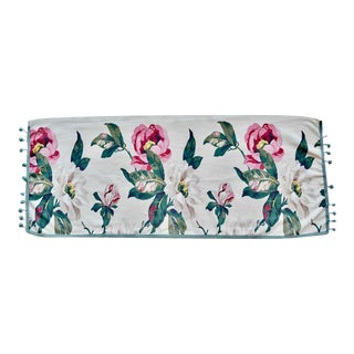 1940’s Magnolia Printed Cotton Fabric For Sale
