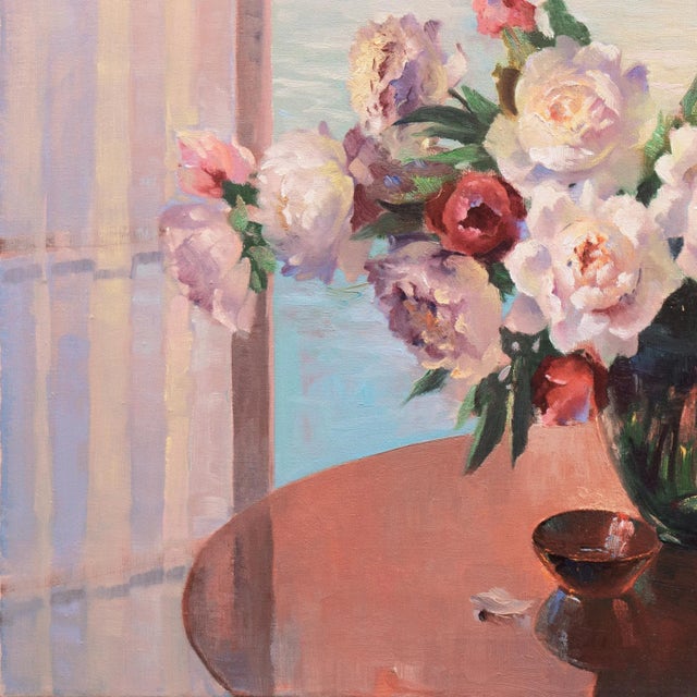 'Still Life of Tulips and Roses' by Irene Stry, New York, Society of Independent Artists, National Academy of Design For Sale - Image 4 of 8