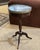 Wood Mahogany Side Table with Marble Top, 1950s For Sale - Image 7 of 9