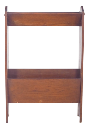 Portuguese Oak Magazine Rack, 1950s