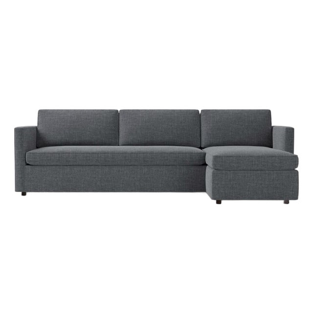 2023 West Elm Harris 2-Piece Reversible Sectional (86") For Sale