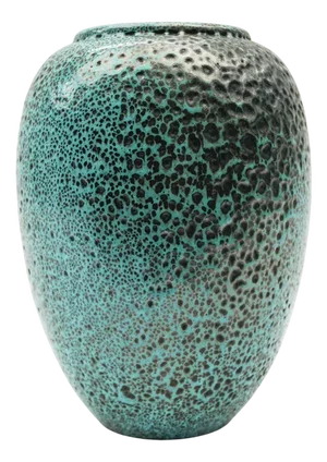 Green Lava Studio Ceramic Vase by Wilhelm & Elly Kuch, Germany, 1960s
