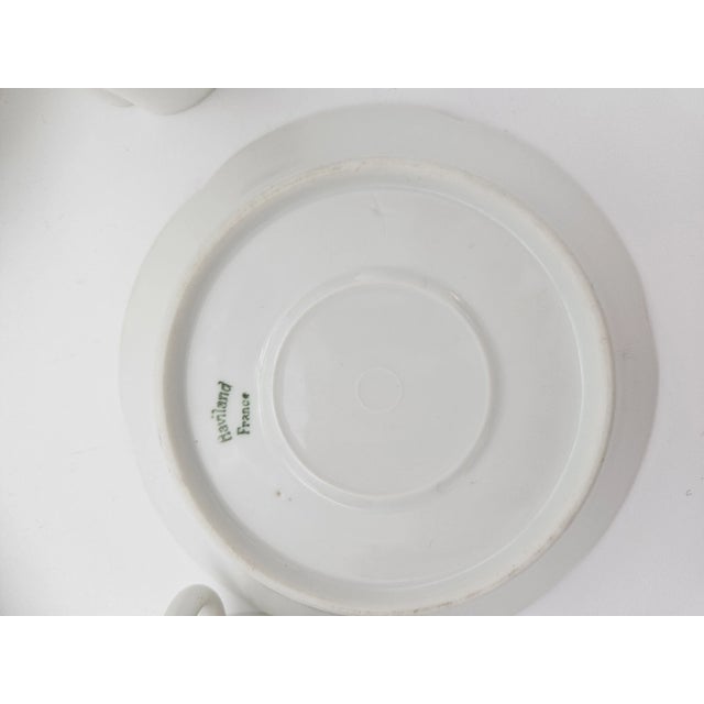 1940s 1940s Limoges Demitasse Cups With Saucers Set- 8 Pieces For Sale - Image 5 of 7