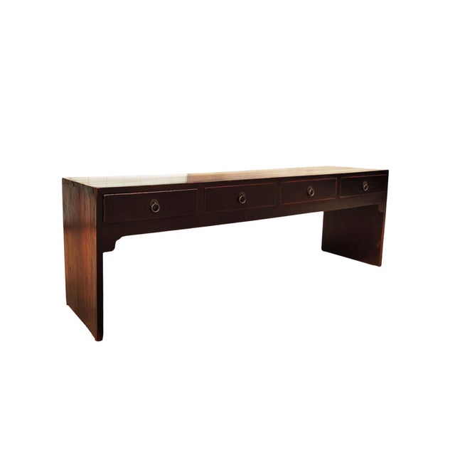 20th Century 4-Drawer Console Table For Sale - Image 4 of 6
