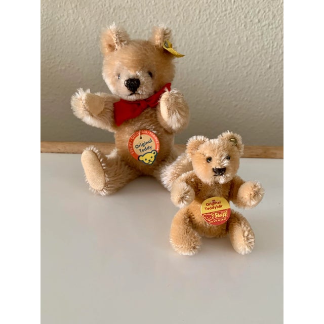 Vintage Original Steiff Jointed Teddy Bear Toy - Set 2 Baby