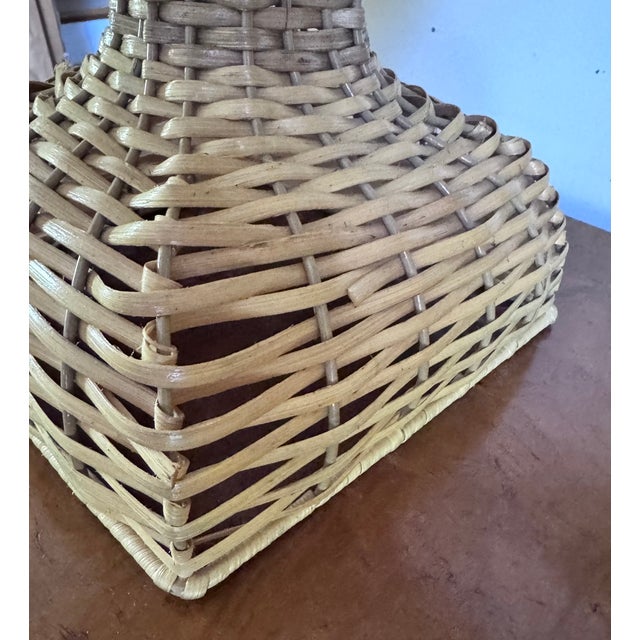Pair of Large Vintage Wicker Urns For Sale - Image 16 of 17