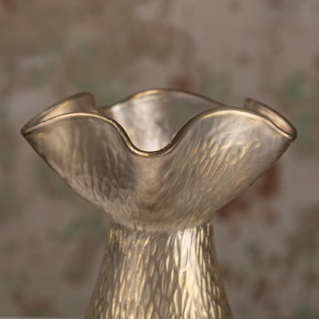 Austrian Iridescent Glass Vase, in Very Good conditions. Designed 1890 to 1919 This piece is attributed to the mentioned...