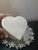 1980s Exquisite Set of 4 Alabaster Heart Shaped Coasters From Italy For Sale - Image 4 of 6