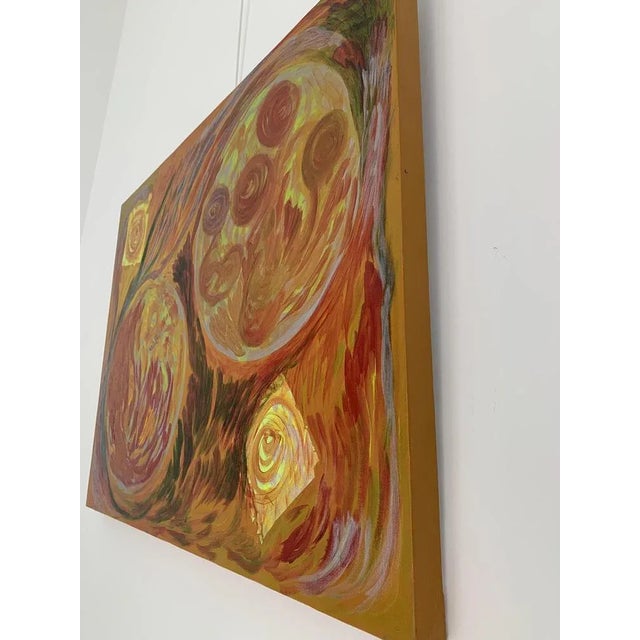 Gold Rosetta Vercellotti, Mondi Sconosciuti, 2020, Acrylic on Canvas For Sale - Image 8 of 10