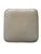 Wood Vintage Mid-Century Modern Taupe Vinyl Ottoman Footstool For Sale - Image 7 of 8