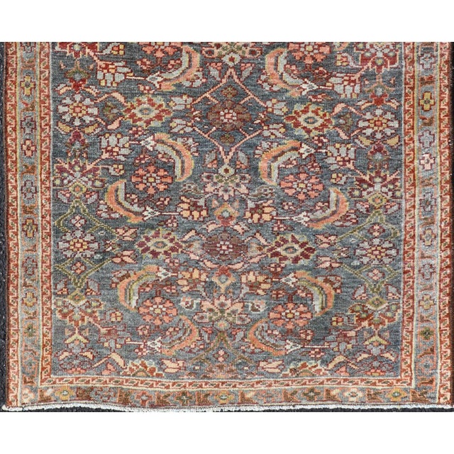 Antique Persian Malayer Rug With Floral Motifs and Rich Color Palette 2'3"x3'7" For Sale - Image 4 of 9
