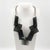 Transparent Gray Lucite Geometric Bib Necklace For Sale - Image 4 of 8