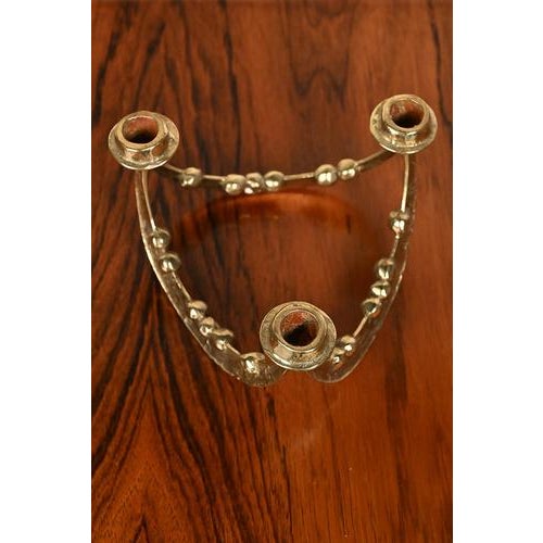 Brass Candleholder by Tanini For Sale - Image 6 of 8