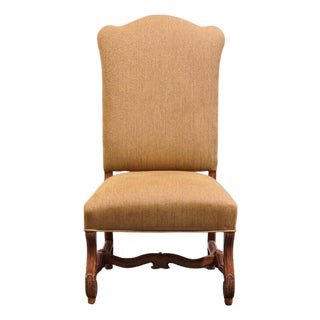 Century Furniture Rustic Old World Transitional Upholstered Dining Side Chair 52-541 For Sale