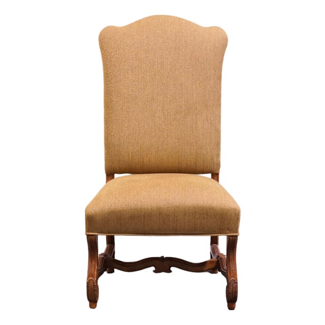Century Furniture Rustic Old World Transitional Upholstered Dining Side Chair 52-541 For Sale