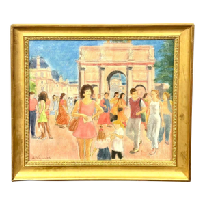Parisian Street Pastel Painting “Arc De Triomphe, Paris” by Andrè Vignoles