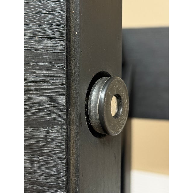 Restoration Hardware Oak Wood Coffee Table, Black For Sale In San Francisco - Image 6 of 12