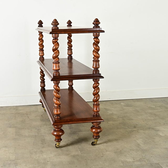 English English 19th Century Oak Butler’s Trolley For Sale - Image 3 of 9