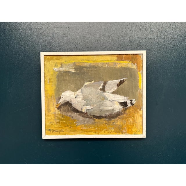 Ingeborg Stragnell, Seagull, 1960s, Oil Painting on Canvas, Framed For Sale - Image 16 of 18