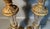 Michael Berman Pair Crystal Brass Lamps Berman Signed 1980s Hollywood Regency Style For Sale - Image 4 of 8