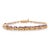 Art Nouveau Handmade 18k Yellow Gold Marquise Cut Amethyst Bracelet, 5 Carats For Sale - Image 3 of 10