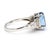 2.51 Carat Oval Blue Sapphire & Mixed Diamond Platinum Filigree Ring, Size 4 For Sale - Image 4 of 12