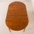 Brown Danish Round Teak Expandable Table with 2 Leaves, 1960s For Sale - Image 8 of 14